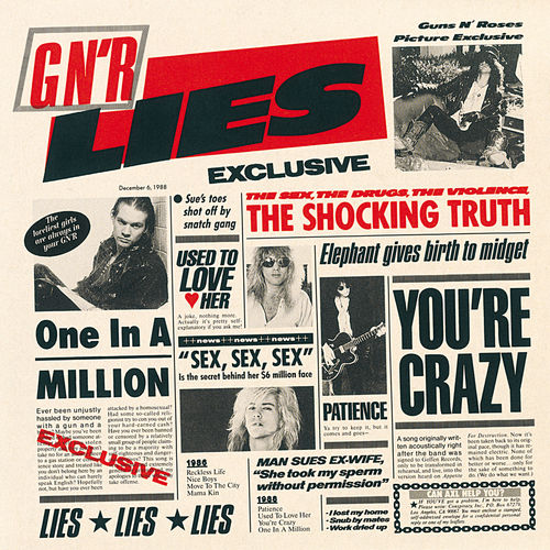 G N' R Lies by Guns N' Roses — album cover